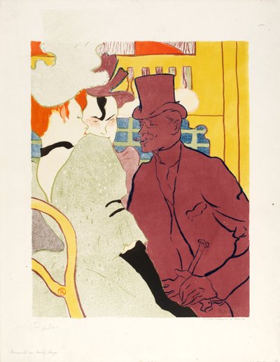 An Englishman at the Moulin Rouge by Henri de Toulouse Lautrec
